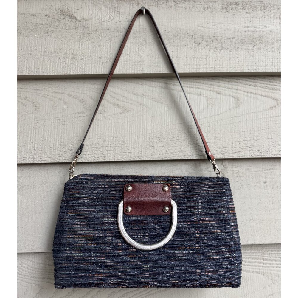 Add Libb Charleston Handmade Upholstery Fabric Shoulder Bag Clutch